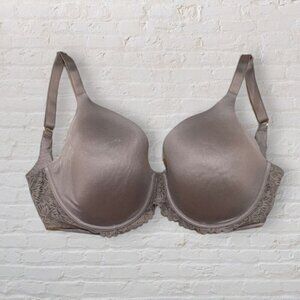 AERIE Real Sunnie Full Coverage Lightly Lined Underwire Lace Trim Bra 34H 34 H